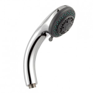 5F1908 Factory Wholesale Five Setting round shape ABS Chromed Handheld shower head