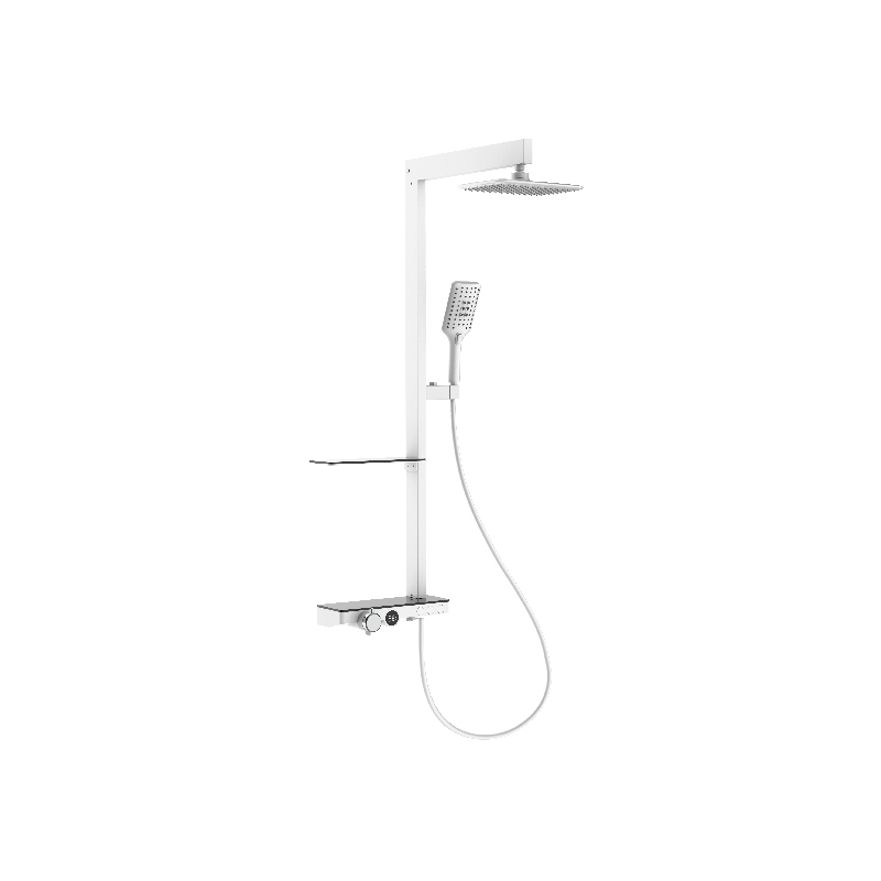 HL-2493 New Style Al Shower Panel With Rain Shower Head ,Handheld Shower And Thermostatic Mixer For Bathroom ,Hotel Featured Image